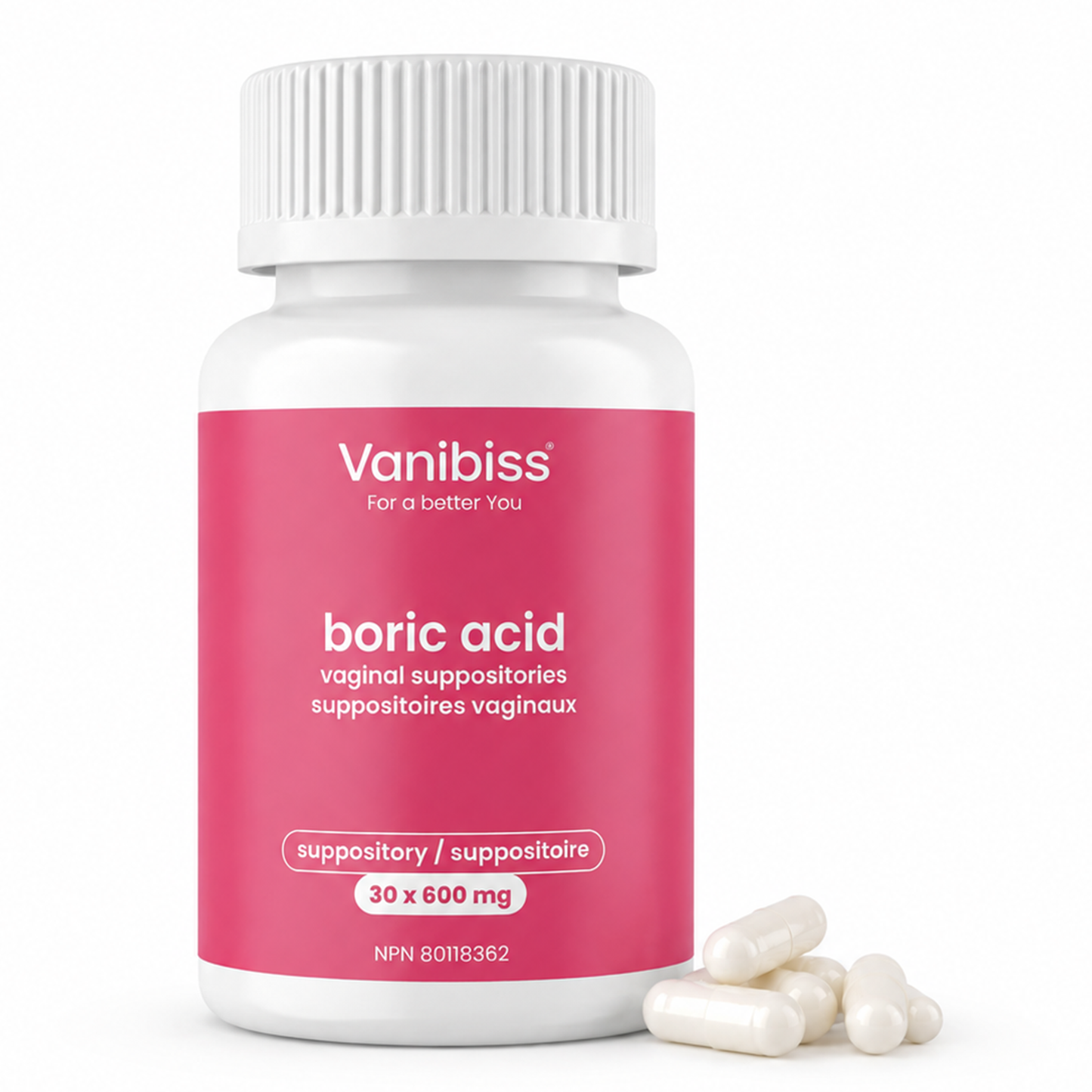 Boric Acid Vaginal Suppositories